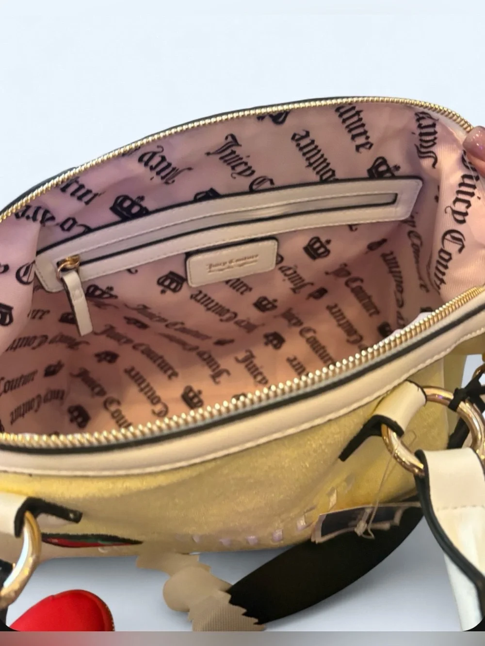 Juicy Couture NWT Strawberry 🍓 Embroidered Satchel Bag